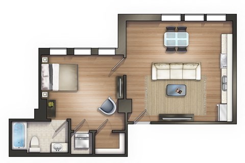 721 Broad Street, Suite 305 Studio-2 Beds Apartment for Rent - Photo Gallery 25